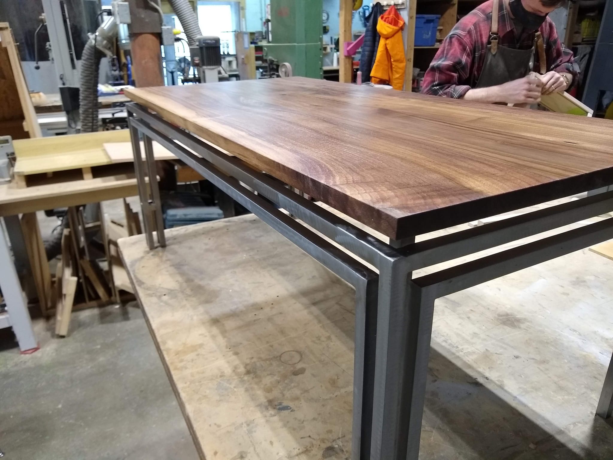 Wood & Steel Table